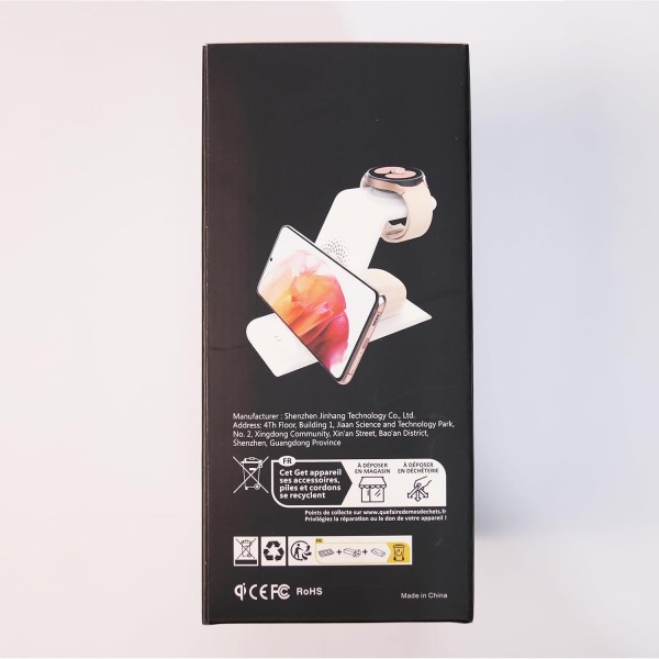 Aimtel Kabellos Ladegerät Kompatibel mit Samsung Galaxy Watch 5 Pro 45mm Ladestation für Galaxy Watch 6 40mm/44mm/6 Classic43/47mm/5/4/3/Active 2/Galaxy S23/S23+/Ultra/S22/S21/S20/Z Flip5/Z Fold5/Buds