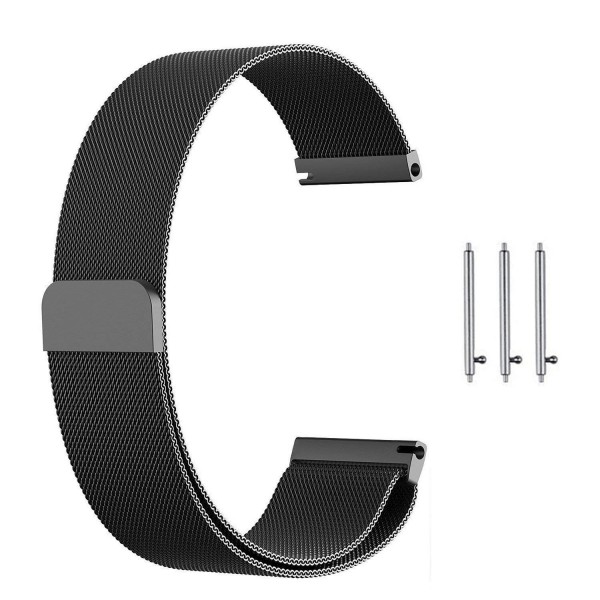 Aimtel Compatible Ticwatch Pro Band/Galaxy Watch (46mm),22mm Metal Milanese Replacement Band Compatible Ticwatch Pro/Samsung Gear S3 Frontier / S3 Classic/Galaxy Watch 46mm (Black) ...